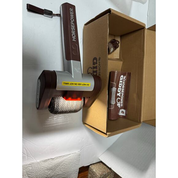 HorsePower Giddy Up Cordless, Rechargeable BBQ grill Stainless Roller Cleaner - Picture 7 of 9